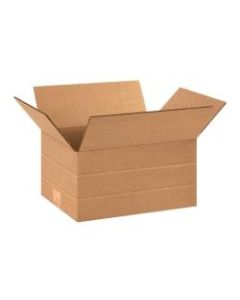 Office Depot Brand Multi-Depth Corrugated Cartons, 12in x 9in x 6in, Kraft Pack Of 25