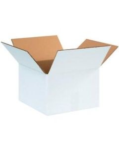 Office Depot Brand White Corrugated Cartons, 12in x 12in x 8in, Pack Of 25
