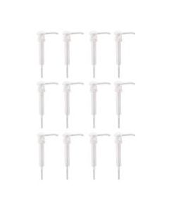 Boardwalk Siphon Pumps For Select Boardwalk Dispensers, 4 1/4inH x 1 1/4inW x 13 1/4inD, White, Pack Of 12 Pumps