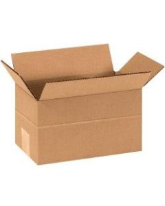 Office Depot Brand Multi-Depth Corrugated Cartons, 9in x 5in x 5in, Scored 3in, Kraft, Pack Of 25