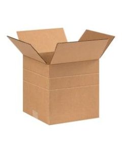 Office Depot Brand Multi-Depth Corrugated Cartons, 9in x 9in x 9in, Kraft, Pack Of 25