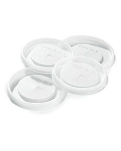 Carlisle Disposable Tumbler Lids, 12 Oz. Clear, Pack Of 1,000 Lids