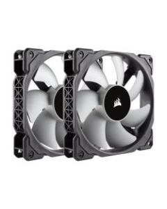 Corsair Air ML120 Cooling Fan - 2 Pack - 4.72in Maximum Fan Diameter - 561 gal/min Maximum Airflow - 2400 rpm - 37 dB(A) Noise - Magnetic Levitation - 4-pin PWM - 2 pc(s) - Case