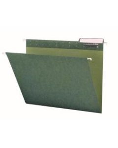 Smead Premium-Quality Hanging Folders, 1/3-Cut Tabs, Letter Size, Standard Green, Pack Of 25 Folders