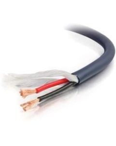 C2G 100ft 12 AWG Velocity Bulk Speaker Wire - Bare Wire - 100ft - Blue