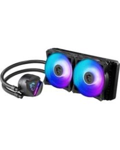 MSI MAG CORELIQUID Cooling Fan/Radiator/Water Block/Pump - 4.72in Maximum Fan Diameter - 588.9 gal/min Maximum Airflow - 34.3 dB(A) Noise - Liquid Cooler Cooler - Dual Ball Bearing - 3-pin Pump