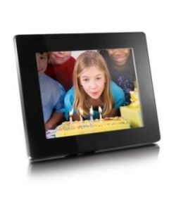 Aluratek ADMPF108F Digital Photo Frame - Photo Viewer, Audio Player, Video Player - 8in Active Matrix TFT Color LCD