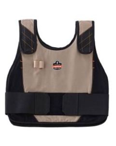 Ergodyne Chill-Its Phase Change Cooling Vest, Premium Flame-Resistant, Small/Medium, Khaki