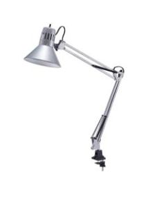 Bostitch Swing Arm LED Desk Lamp With Clamp, 36inH, Black/Silver