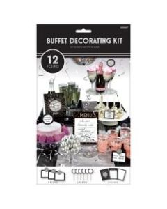 Amscan New Years Disco Ball Drop Mini Buffet Decorating Kits, 12 Pieces Per Pack, Case Of 3 Packs