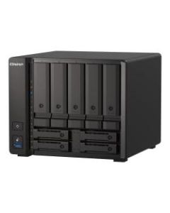 QNAP TS-H973AX-8G - NAS server - 9 bays - SATA 6Gb/s - RAID 0, 1, 5, 6, 10, 50, JBOD, 60, RAID TP - RAM 8 GB - 2.5 Gigabit Ethernet / 10 Gigabit Ethernet - iSCSI support