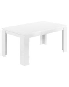 Monarch Specialties Ellie Dining Table, 30-1/2inH x 59inW x 35-1/2inD, White