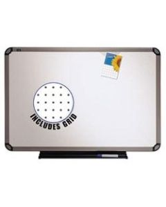 Quartet Prestige Euro Total Erase Dry-Erase Whiteboard, 36in x 48in, Metal Frame With Titanium Finish