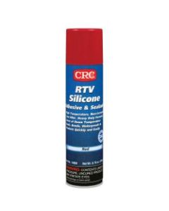 CRC RTV Silicone Adhesive/Sealants, 8 Oz Tube, Red, Pack Of 12 Tubes