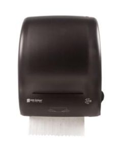 San Jamar Simplicity Essence Roll Towel Dispenser - Touchless Dispenser - 1 x Roll - 15.1in Height x 12.4in Width x 9.3in Depth - Black Pearl - Easy-to-load - 1 Each