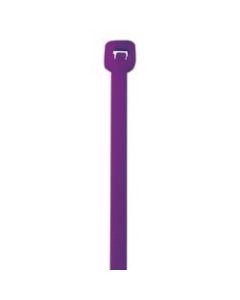 Office Depot Brand Color Cable Ties, 11in, Purple, Case Of 1,000