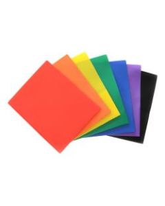 Inkology Poly Portfolios With Prongs, Assorted Colors, Pack Of 48