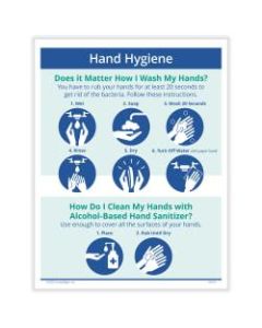 ComplyRight Corona Virus And Health Safety Posters, HAnd Hygiene Instructions, English, 10in x 14in, Set Of 3 Posters
