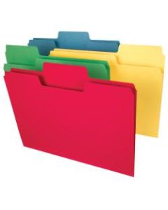 Smead SuperTab Heavyweight File Folders, Letter Size, Assorted Colors, Box Of 50