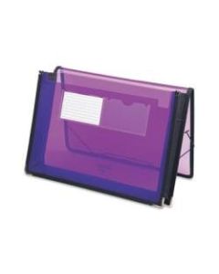 Smead Poly Wallet, 2 1/4in Expansion, Letter Size, Purple