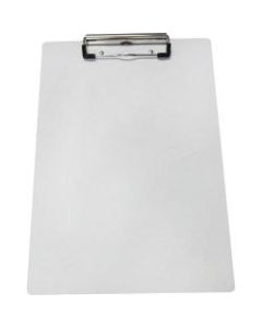 Saunders Aluminum Clipboard - 8 1/2in x 11in - Low-profile - Aluminum - White - 1 Each