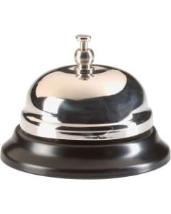 Sparco Nickel-Plated Chromed Steel Call Bell, Silver/Black