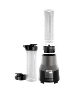 Black & Decker FusionBlade Personal Blender - 275 W - 20 fl oz - Plastic, Stainless Steel, Glass - Gray