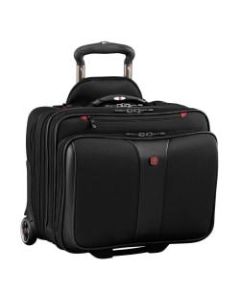 Wenger Patriot II Polyester Rolling 2-Piece Business Luggage Set, Black