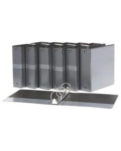 Just Basics Economy Basic Round-Ring View Binders, 3in Rings, Black, Set Of 12 Binders