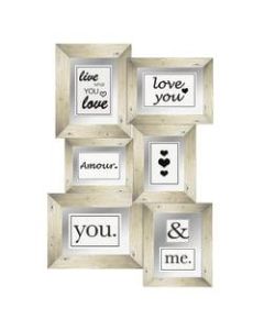 PTM Images Photo Frame, Love II, 19 3/4inH x 3/4inW x 28inD, White