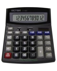 Victor 1190 Desktop Display Calculator, Black