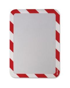 Tarifold Magnetic High-Visibility Insertable Safety Frame - 12.8in x 10.5in x - 2 / Pack - Red, White