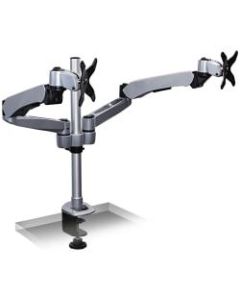 Mount-It! MI-45116 Expandable Dual-Monitor Desk Mount, 10inH x 26inW x 10inD, Silver