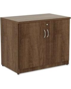 Lorell Essentials 36inW Storage Cabinet, Walnut