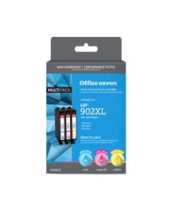 Office Depot Brand OD902XLCMYNV3 Remanufactured High-Yield Tri-Color Ink Cartridge Replacement For HP 902XL, Pack Of 3