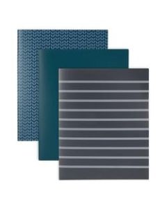 Office Depot Brand 2-Pocket Portfolio, Letter Size, 8-1/2in x 11in, Assorted Blue Colors