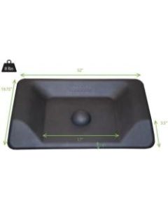 Uncaged Ergonomics Active Standing Desk - Floor mat - rectangular - 32.01 in x 19.76 in - black