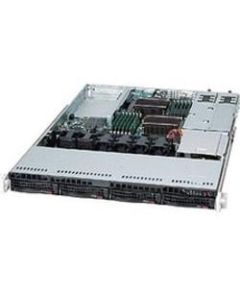 Supermicro SuperChassis 815TQC-R504WB (black) - Rack-mountable - Black - 1U - 5 x Bay - 500 W - Power Supply Installed - WIO Motherboard Supported - 3 x Fan(s) Supported - 1 x External 5.25in Bay - 4 x External 3.5in Bay - 3x Slot(s)