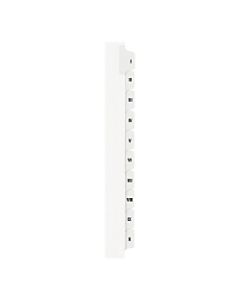 Avery 30% Recycled Preprinted Laminated Gold-Reinforced Tab Dividers, 8 1/2in x 11in, White Dividers/White Tabs, I-X, Pack Of 10 Tabs