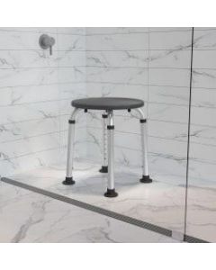 Flash Furniture HERCULES Series Adjustable Shower Stool, Gray