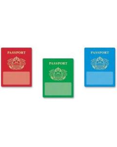 Trend Passport Classic Accents - Learning, Fun Theme/Subject - 36 (Passport) Shape - Precut, Durable, Reusable - 6in Height x 7in Length - Multicolor - 36 / Pack