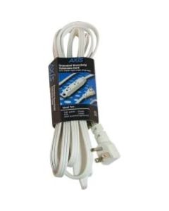 AXIS 3-Outlet Wall-Hugger Indoor Grounded Extension Cord, 8ft (White) - 3 x AC Power - 8 ft Cord - 13 A Current - 120 V AC Voltage - 1625 W - Wall Mountable - White