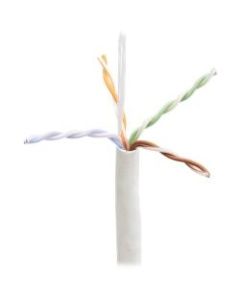 Tripp Lite Cat6 Ethernet Cable - Bulk Patch CMP-LP 0.5A Plenum, White, 1000 ft. - 1000 ft Network Cable for Network Device, Computer, Router, Modem, Surveillance Camera - Bare Wire - Bare Wire - 1 Gbit/s - White
