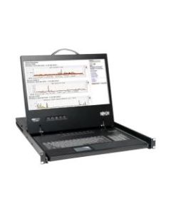 Tripp Lite 16-Port Rack Console VGA KVM Switch w/ 19in LCD 1U TAA - KVM switch - 16 x KVM port(s) - 1 local user - rack-mountable