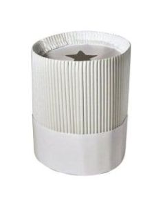 Cellucap Disposable Fluted Chefs Hats, 9in, Pack Of 12 Hats