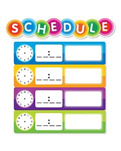 Color Your Classroom Schedule Mini Bulletin Board Set, Assorted Colors