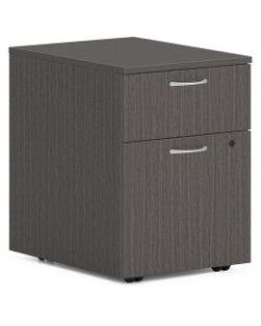HON Mod Mobile Pedestal - 15inW - 20in x 20in x 15in - 2 x Box Drawer(s), File Drawer(s) - Material: Steel Ball Bearing - Finish: Teak