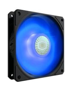 Cooler Master SickleFlow Cooling Fan - 4.72in Maximum Fan Diameter - 463.8 gal/min Maximum Airflow - 1800 rpm - 27 dB(A) Noise - Rifle Bearing - 4-pin PWM - Blue LED - Case, Chassis, Cooling System - 18.3 Year Life