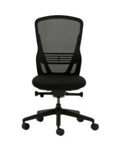 Allermuir Ousby Ergonomic Fabric Mid-Back Task Chair, Ink/Black