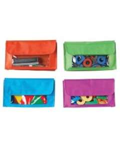 Learning Resources Magnetic Storage Pockets, 9 1/2in x 5 1/2in, Assorted Colors, Pack Of 4